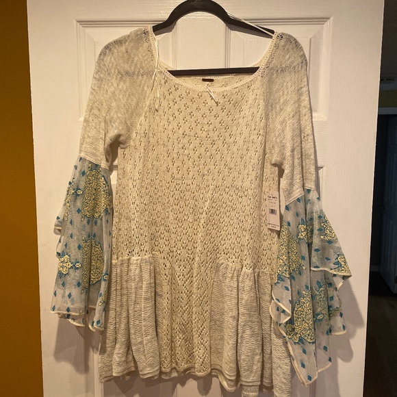 NWT Free People Pointelle breeze top - Picture 1 of 6